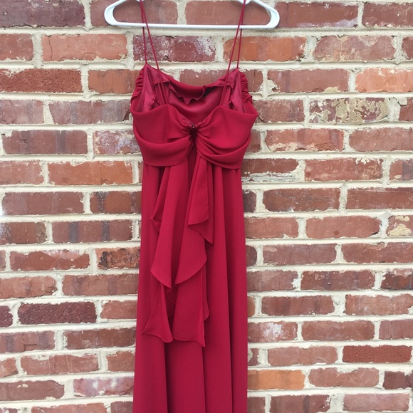 Betsy & Adam Dress Prom Bridesmaid 8P Red - Picture 4 of 4